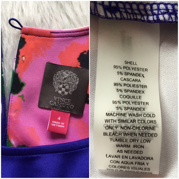 Vince Camuto Floral Shift Dress Size 4 - Picture 7 of 9